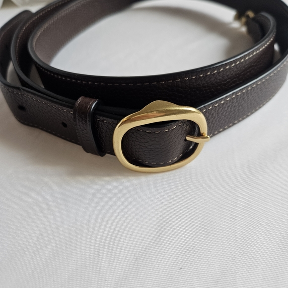 Coach Maple Pebbled Tabby 20 Leather Shoulder Bag with Gold Tone Hardware - Picture 13 of 16